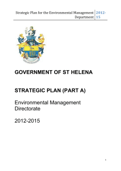 Strategic Plan for xxx Department