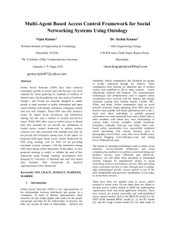 Multi-Agent Based Access Control Framework for Social Networking