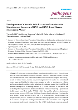 Development of a Nucleic Acid Extraction Procedure for