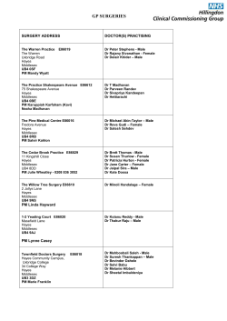 Hillingdon GP Surgeries
