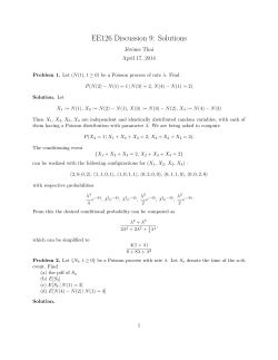 EE126 Discussion 9: Solutions - People @ EECS at UC Berkeley