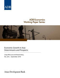 Economic Growth in Asia: Determinants and Prospects (No. 220)