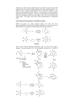Organic Photochemistry