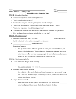 Animal Behavior
