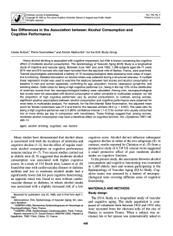 Sex Differences in the Association between