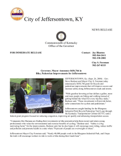 For Immediate Release - Monticello Place Subdivision