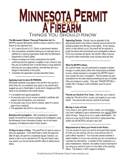 The Minnesota Citizens` Personal Protection Act
