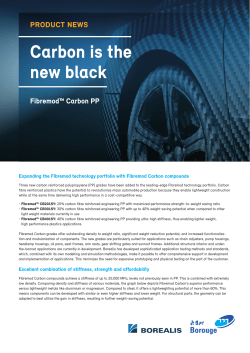 Fibremod Carbon&trade; PP product news