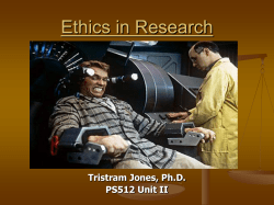 Ethics in Research