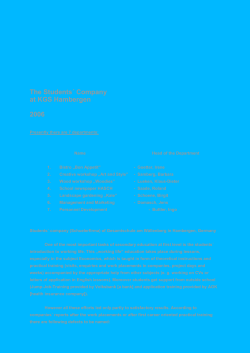 The Students&acute; Company at KGS Hambergen 2006 Presently there