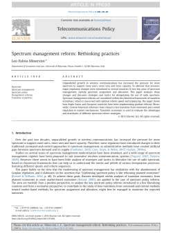 Spectrum management reform_ Rethinking practices