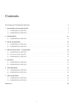 Contents - ROOT @ cern