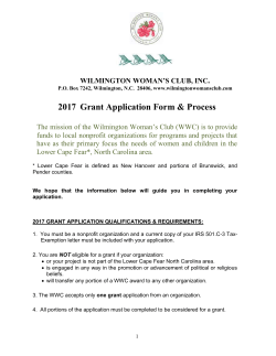 This Application must be received on or BEFORE JUNE 15, 2017.