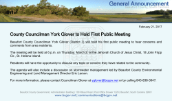 General Announcement