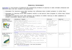 Assessment is the process of gathering and interpreting evidence of