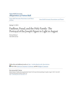Faulkner, Freud, and the Holy Family: The Portrayal of the Joseph
