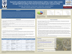 DNA Barcoding Poster - Barcode Long Island