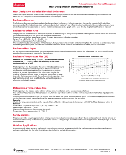 Heat Dissipation in Electrical Enclosures | Fan