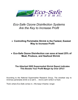 Eco-Safe Ozone Disinfection Systems Are the Key to Increase Profit