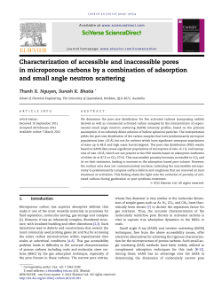 Characterization of accessible and inaccessible pores in