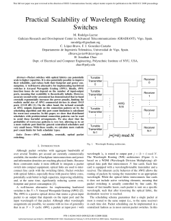 Practical Scalability of Wavelength Routing Switches