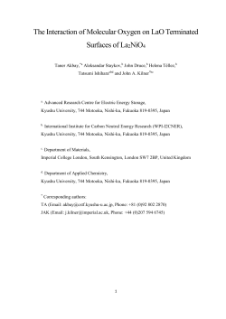 The Interaction of Molecular Oxygen on LaO Terminated
