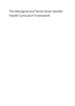 Aboriginal and Torres Strait Islander Health Curriculum Framework