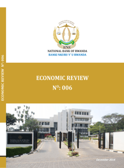 economic review no: 006 - National Bank of Rwanda