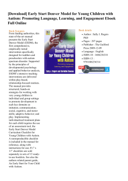 Early Start Denver Model for Young Children with