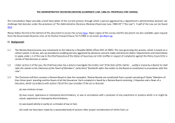 THE ADMINISTRATIVE DECISIONS (REVIEW) (GUERNSEY) LAW