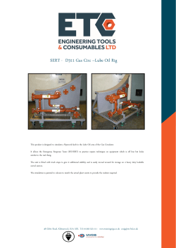 SERT - D311 Gas Circ &ndash;Lube Oil Rig