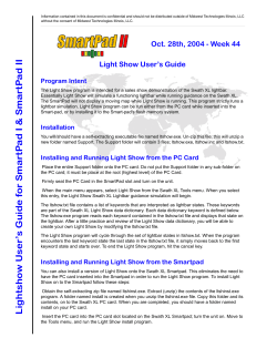 SmartPad II Light Show User Guide.fm