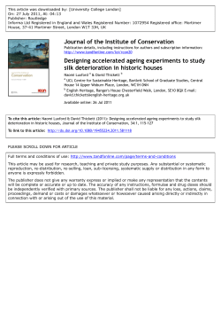 Designing Accelerated Ageing Experiments to