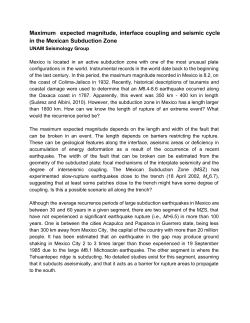 Maximum expected magnitude, interface coupling and seismic