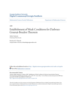 Establishment of Weak Conditions for Darboux-Goursat
