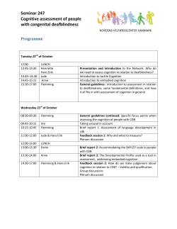 Seminar 247 Cognitive assessment of people with congenital
