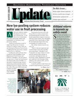 New lye-peeling system reduces water use in fruit