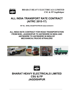india transport rate contract