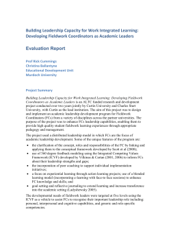 Project External Evaluation Report - Academic Leadership