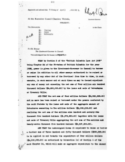 THAT by Section 2 of the "British Columbia Loan let 1928"