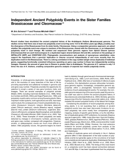 Independent Ancient Polyploidy Events in the Sister