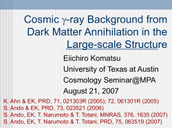 Big Stuff from Gamma-ray Sky?