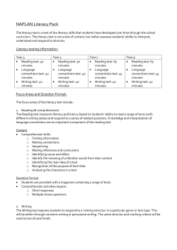 NAPLAN Literacy Pack