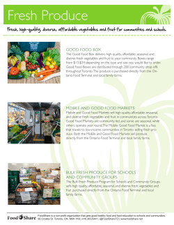 Fresh Produce - FoodShare Toronto