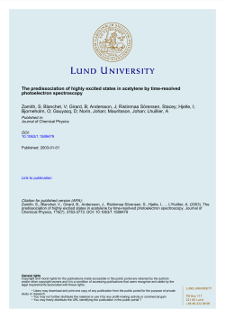 The predissociation of highly excited states in