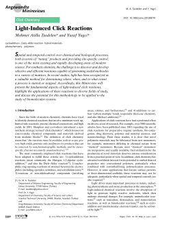 LightInduced Click Reactions