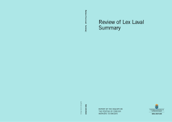SOU 2015:83 Review of Lex Laval - Summary