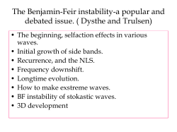 First published experimental measurement ofevelopment of the B