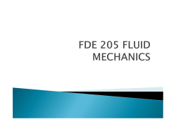 FDE 205 FLUID MECHANICS 8th week File