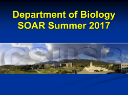 2017 Biology SOAR advising PowerPoint presentation